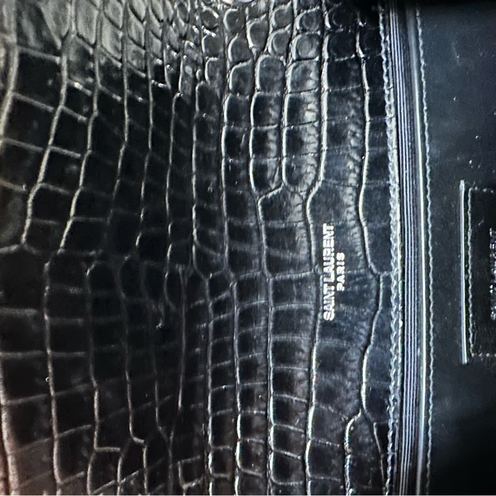 SOLD - Saint Laurent Embossed Tassel Kate Monogram Bag - Picture 5 of 5